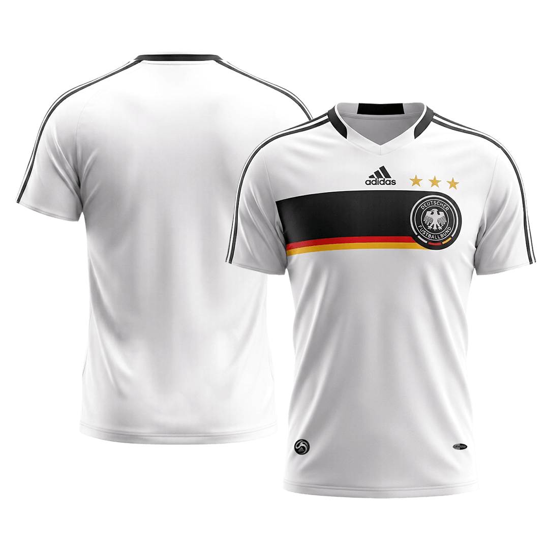 Retro Allemagne Domicile Maillot 2008 Blanc