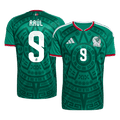 Raúl #9 Mexique Domicile Maillot - Coupe du Monde 2026 Vert