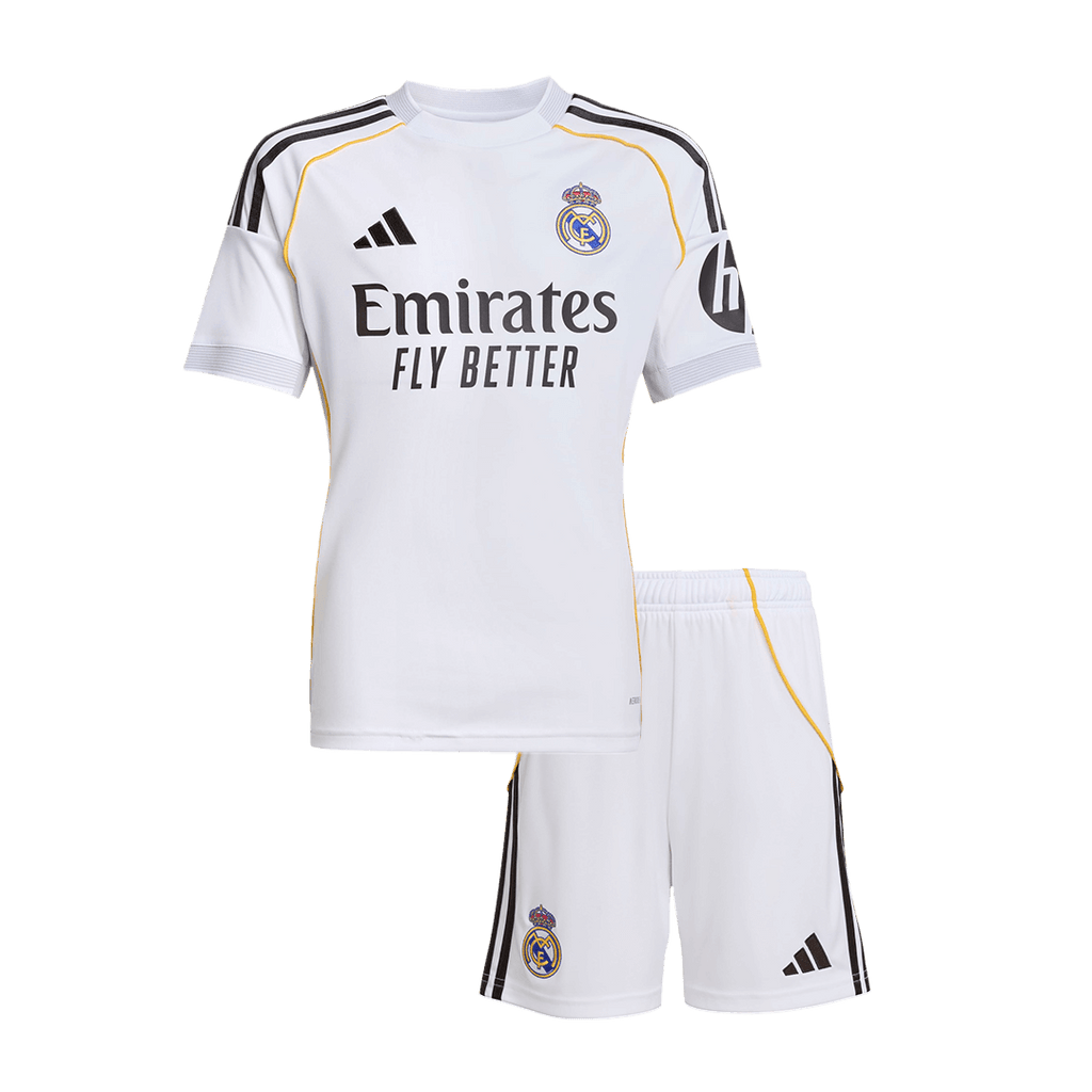 Real Madrid Domicile Maillot Kit 2025/26 Enfant