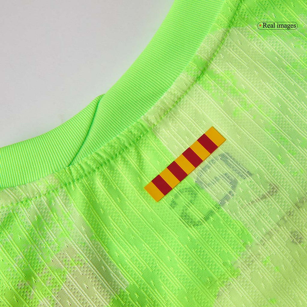 GAVI #6 Barcelone Third Maillot 2024/25 Authentique - UCL(Spotify Logo Without Text)