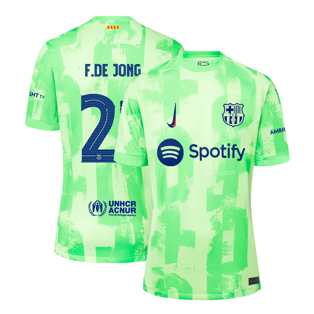 F.DE JONG #21 Barcelone Third Maillot 2024/25 UCL - Super