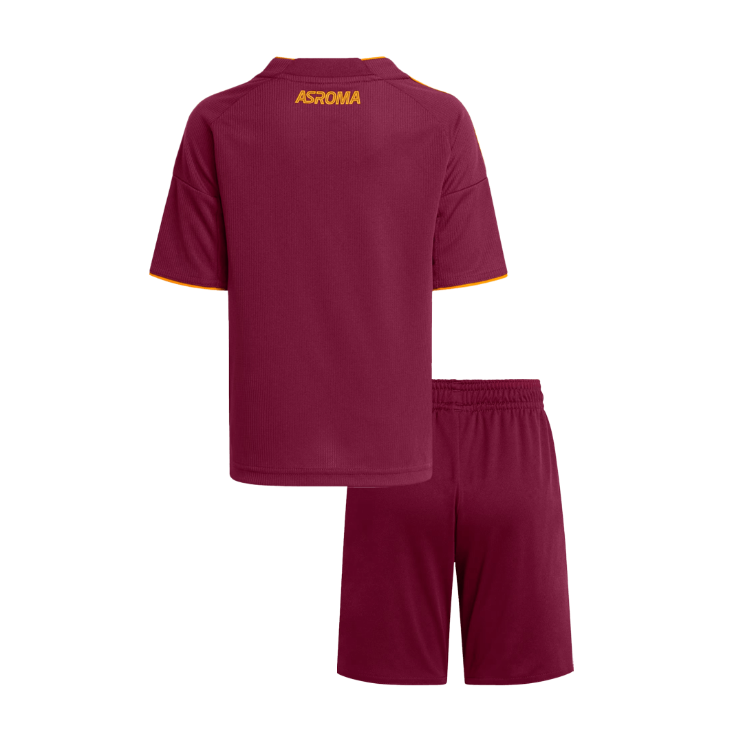Roma Domicile Maillot Kit 2025/26 Junior Rouge