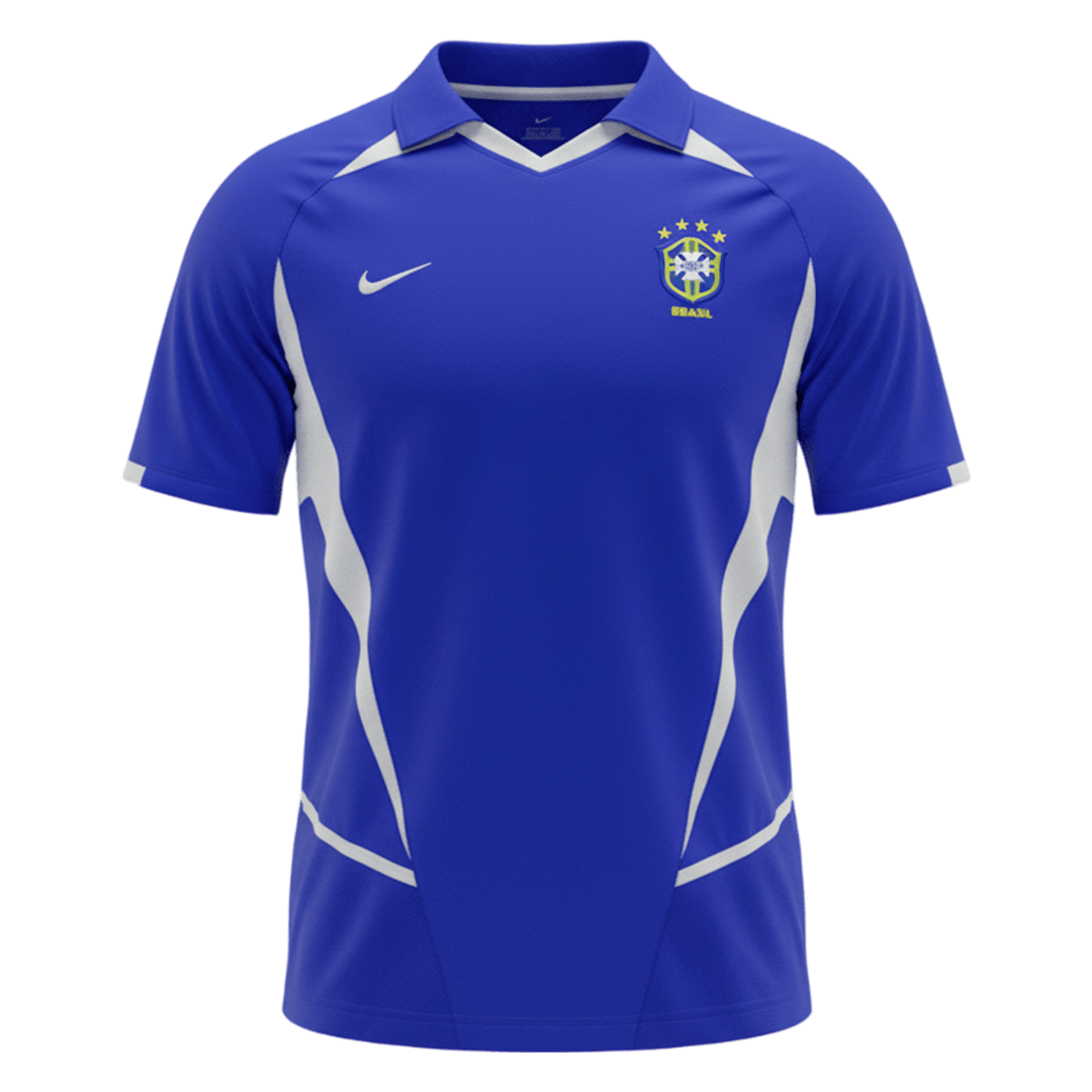 Retro Brésil Extérieur Maillot 2002 Bleu