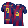 LEWANDOWSKI #9 Barcelone Domicile Maillot 2025/26 Authentique - UCL