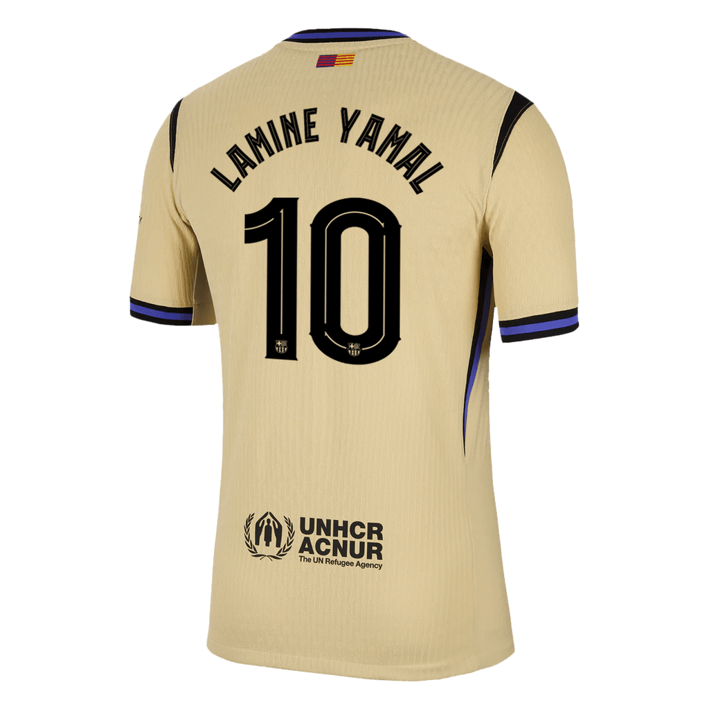 LAMINE YAMAL #10 Barcelone Extérieur Maillot 2025/26 Authentique - UCL