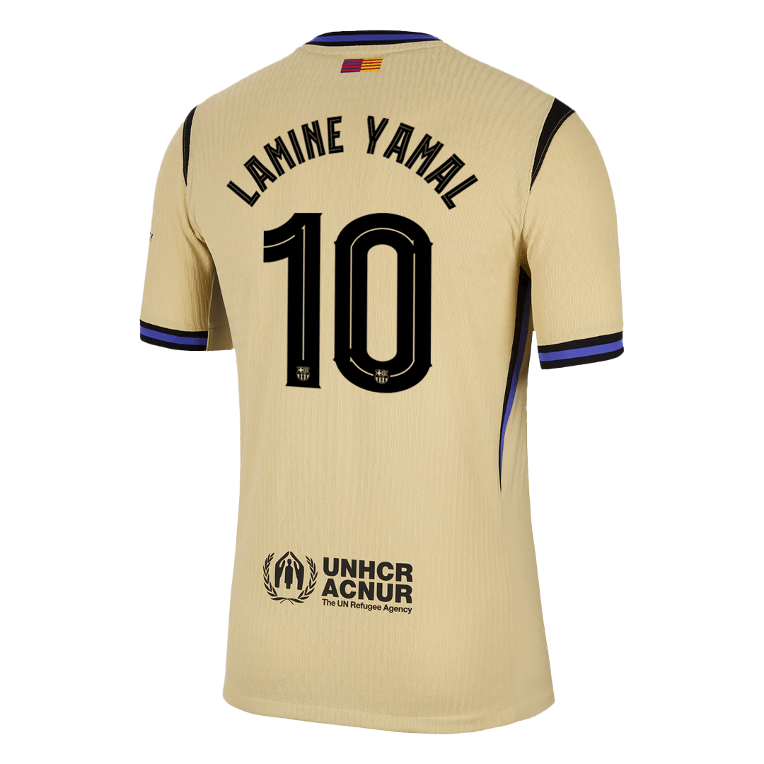 LAMINE YAMAL #10 Barcelone Extérieur Maillot 2025/26 Authentique - UCL