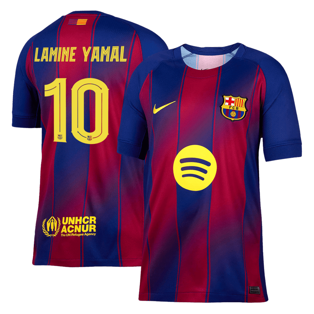LAMINE YAMAL #10 Barcelone Domicile Maillot 2025/26 - UCL