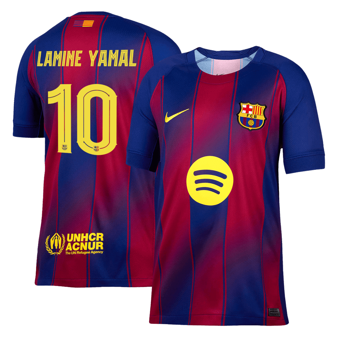 LAMINE YAMAL #10 Barcelone Domicile Maillot 2025/26 - UCL