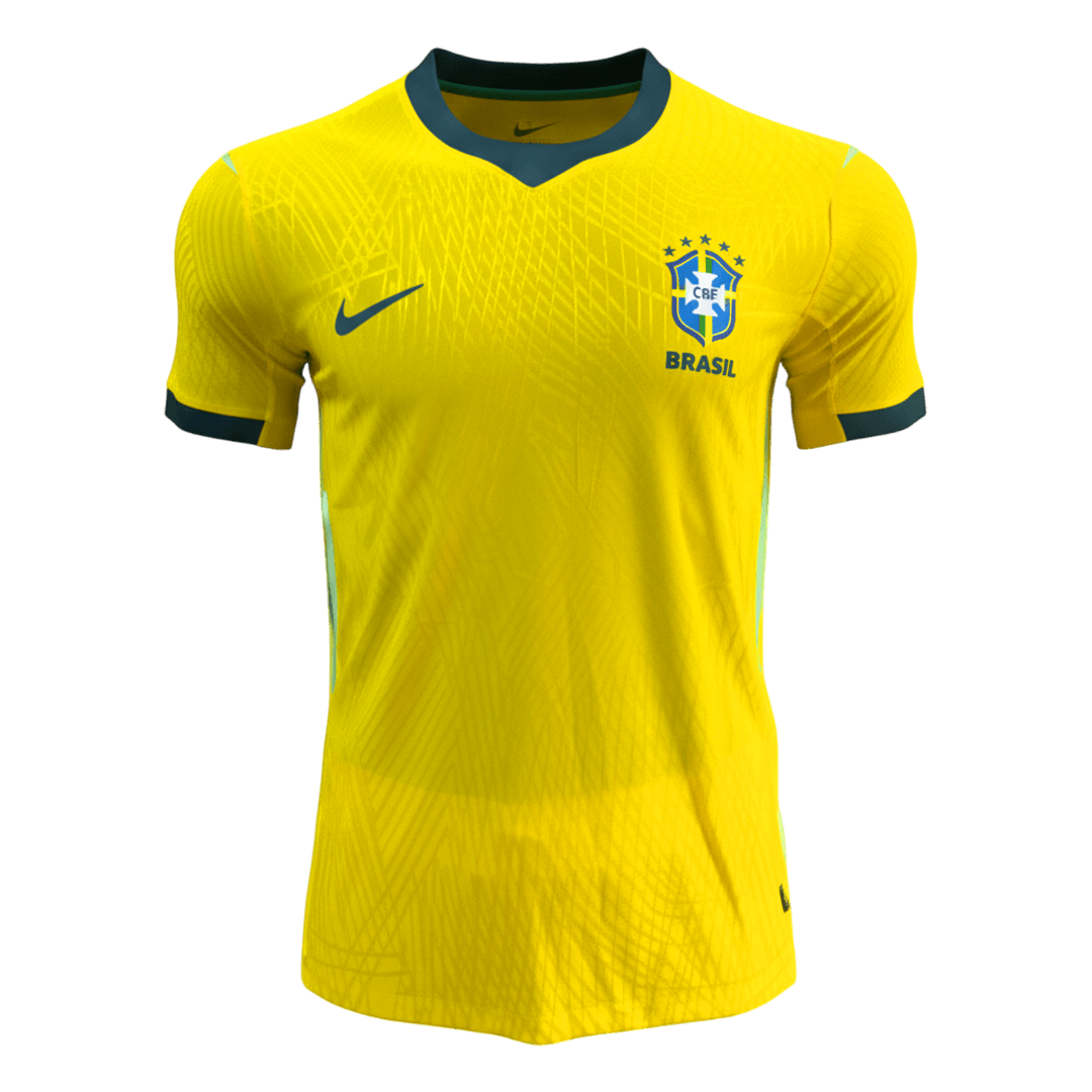 Brésil Domicile Maillot Coupe du Monde 2026 Jaune Joueur