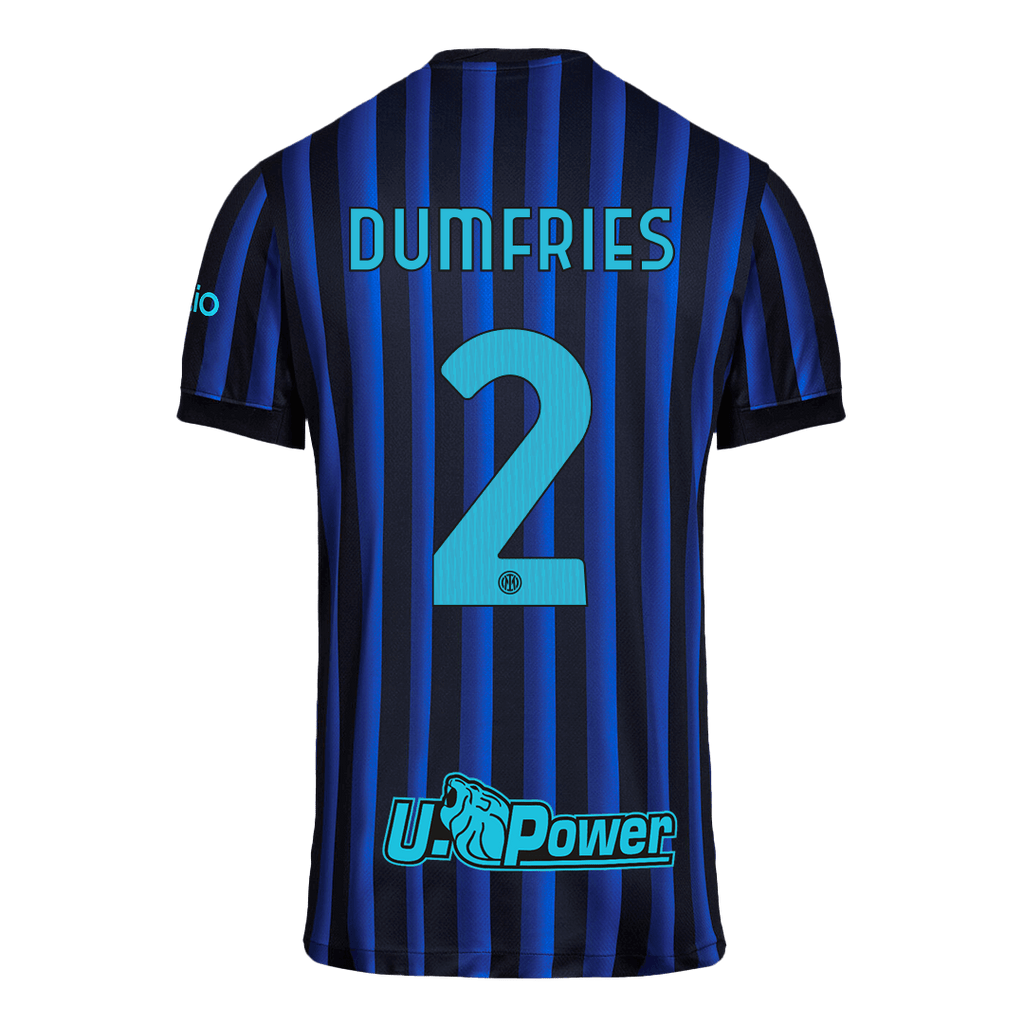 DUMFRIES #2 Inter Milan Domicile Maillot 2025/26 Blue&Black