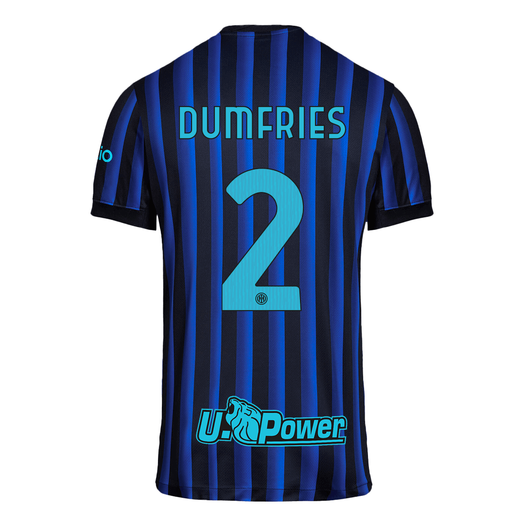 DUMFRIES #2 Inter Milan Domicile Maillot 2025/26 Blue&Black