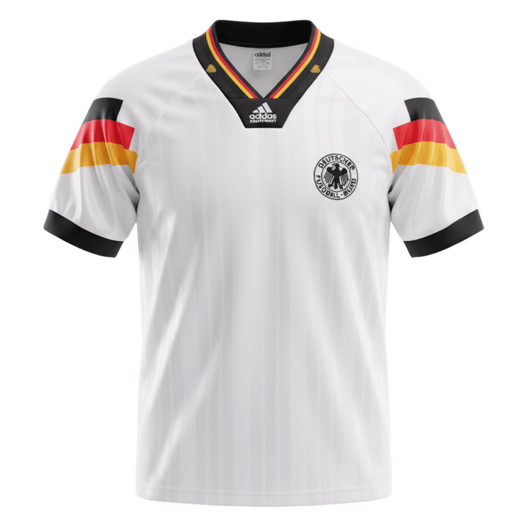 Retro Allemagne Domicile Maillot 1992 Blanc