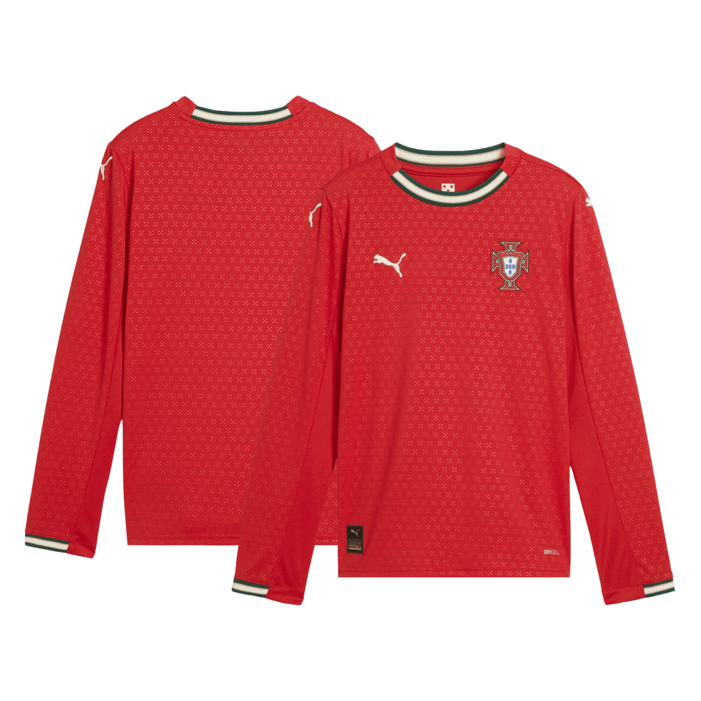 Portugal Domicile Maillot Manches Longues 2025 Grande Taille