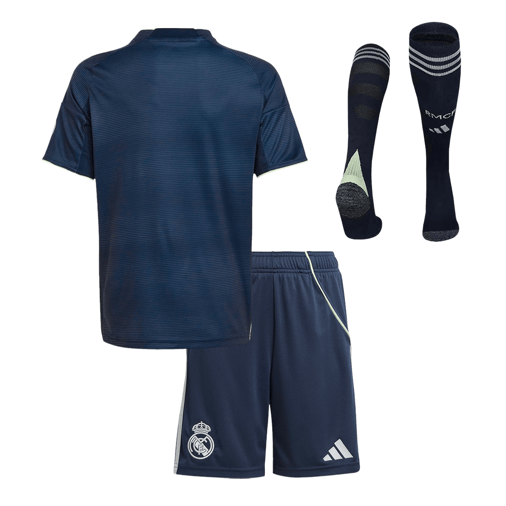 Real Madrid Extérieur Maillot Kit 2025/26 Junior Bleu marine