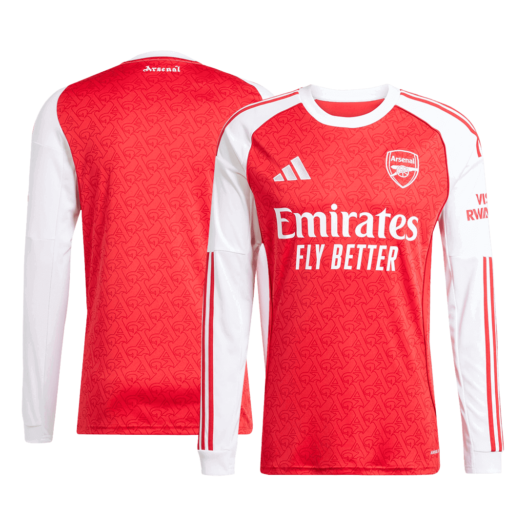 Arsenal Domicile Maillot Manches Longues 2025/26 Grande Taille