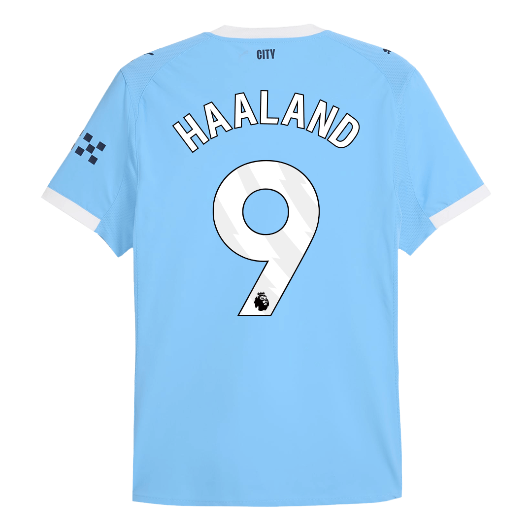 HAALAND #9 Manchester City Domicile Maillot 2025/26 Authentique