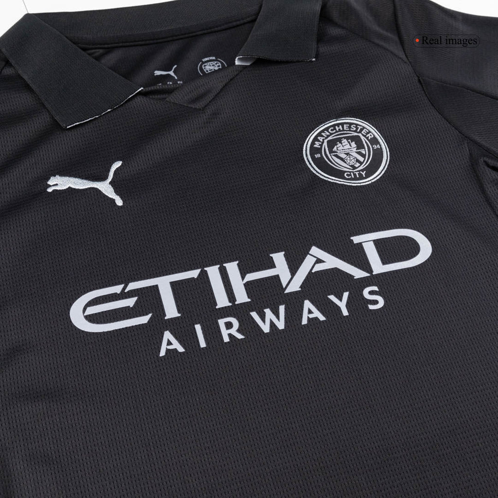 Manchester City Extérieur Maillot Kit 2025/26 Junior Noir