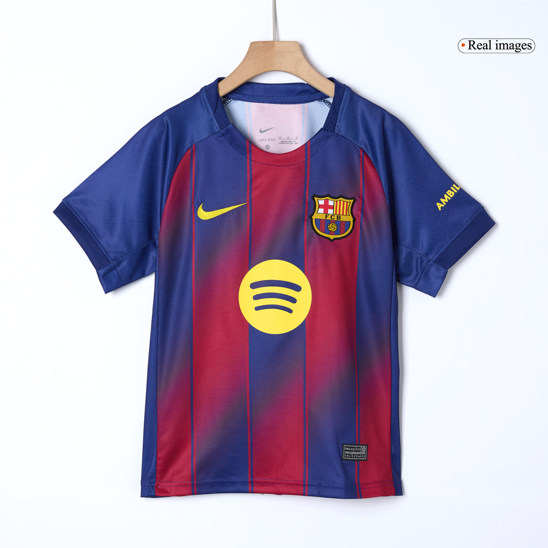 Barcelone Domicile Maillot Kit 2025/26 Enfant Rouge et Bleu