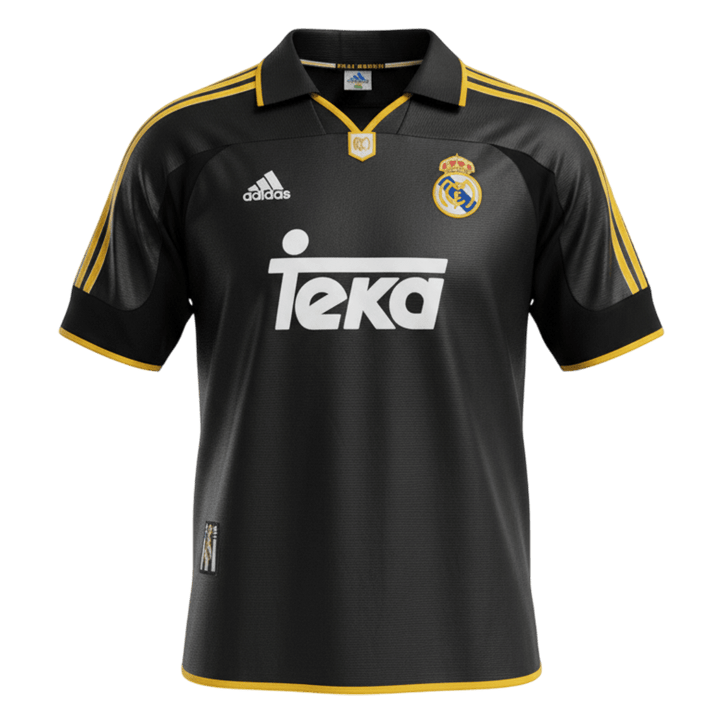 Retro Real Madrid Extérieur Maillot 1999/01 Noir