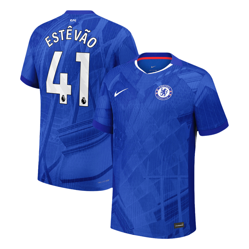 ESTÊVÃO #41 Chelsea Domicile Maillot 2025/26 Bleu Authentique