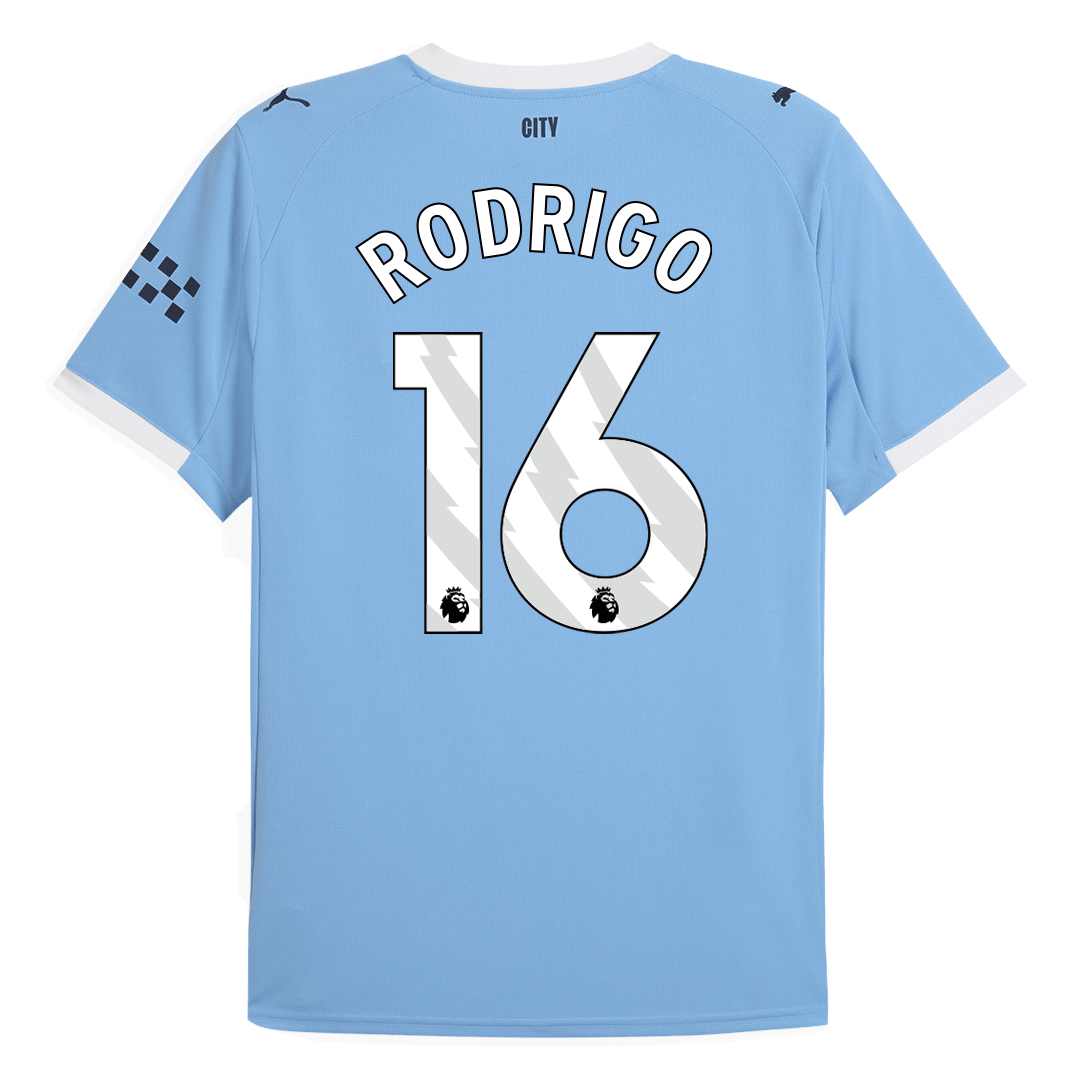 RODRIGO #16 Manchester City Domicile Maillot 2025/26 Grande Taille