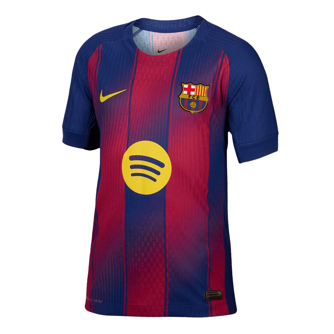 F.DE JONG #21 Barcelone Domicile Maillot 2025/26 Authentique - UCL