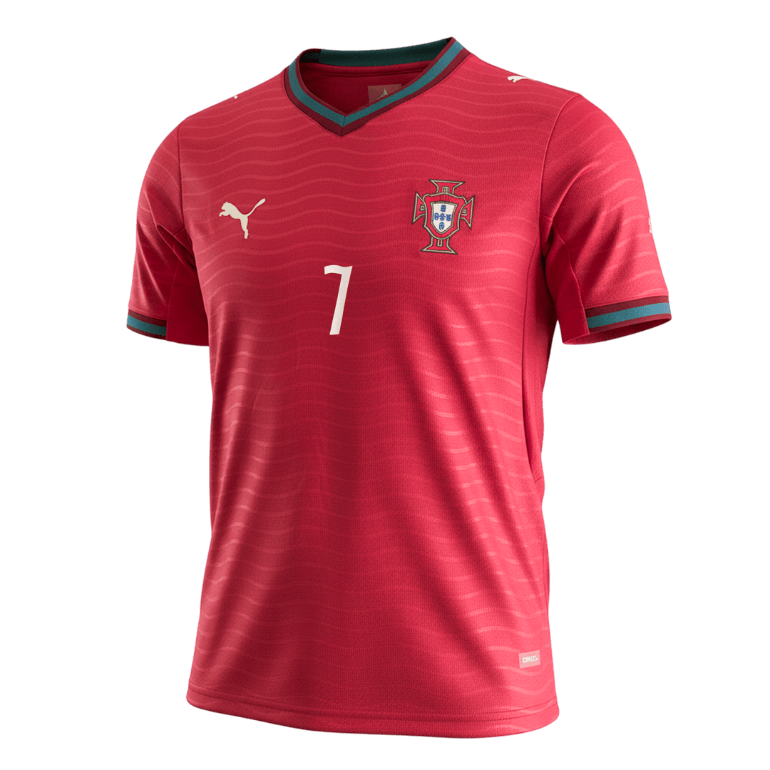 RONALDO #7 Portugal Domicile Maillot Coupe du Monde 2026 Rouge