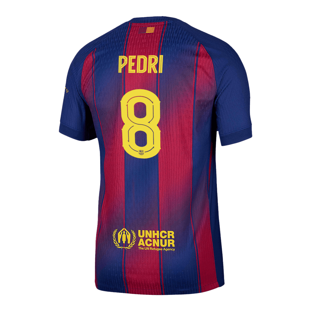 PEDRI #8 Barcelone Domicile Maillot 2025/26 Authentique - UCL