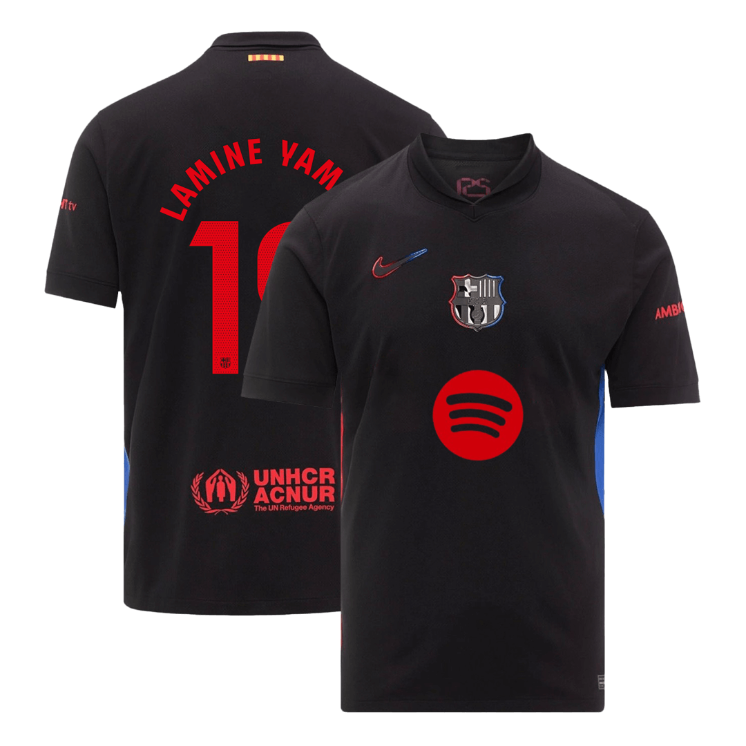 LAMINE YAMAL #19 Barcelone Extérieur Maillot 2024/25 - Spotify Logo Without Text