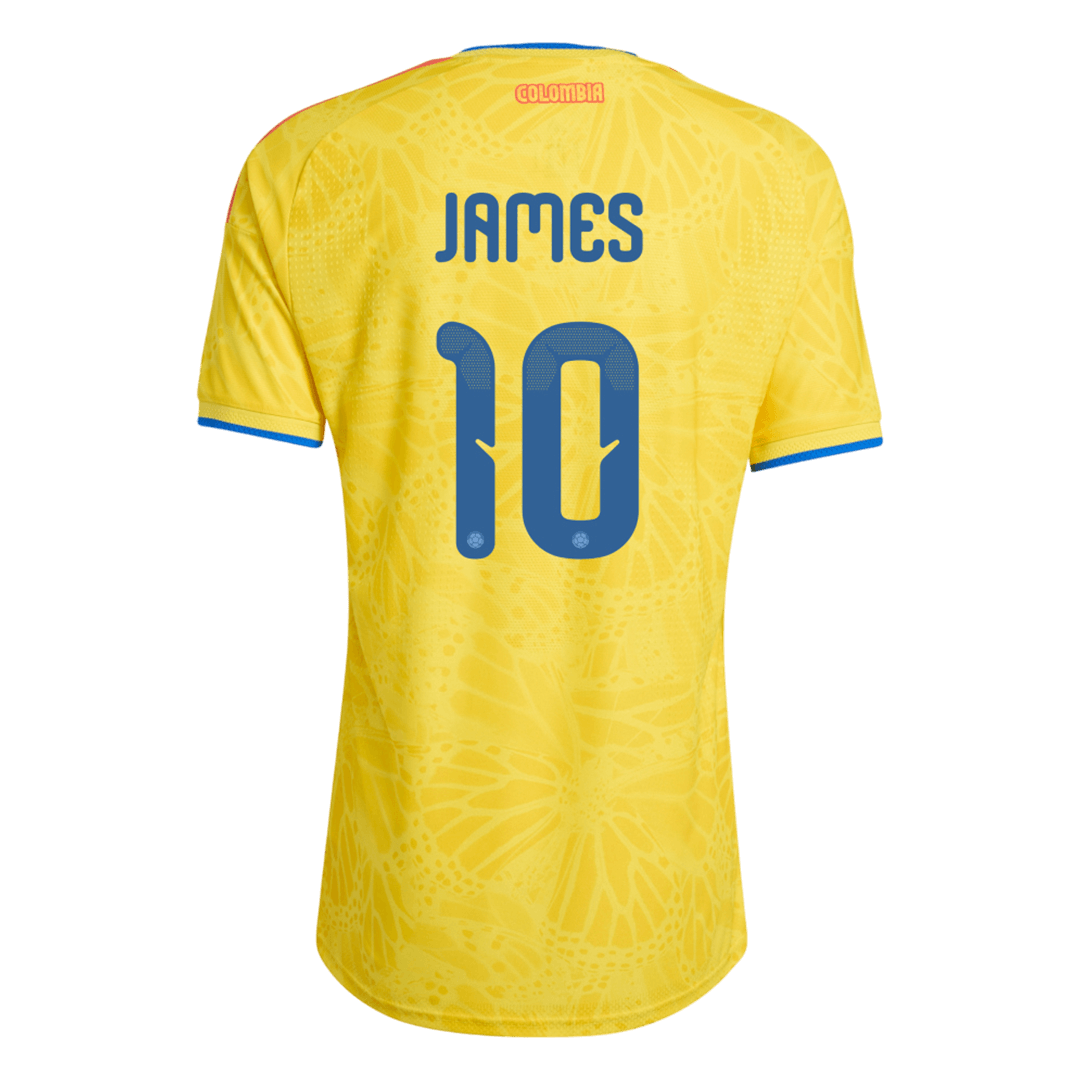 JAMES #10 Colombie Domicile Maillot Coupe du Monde 2026 Jaune Joueur