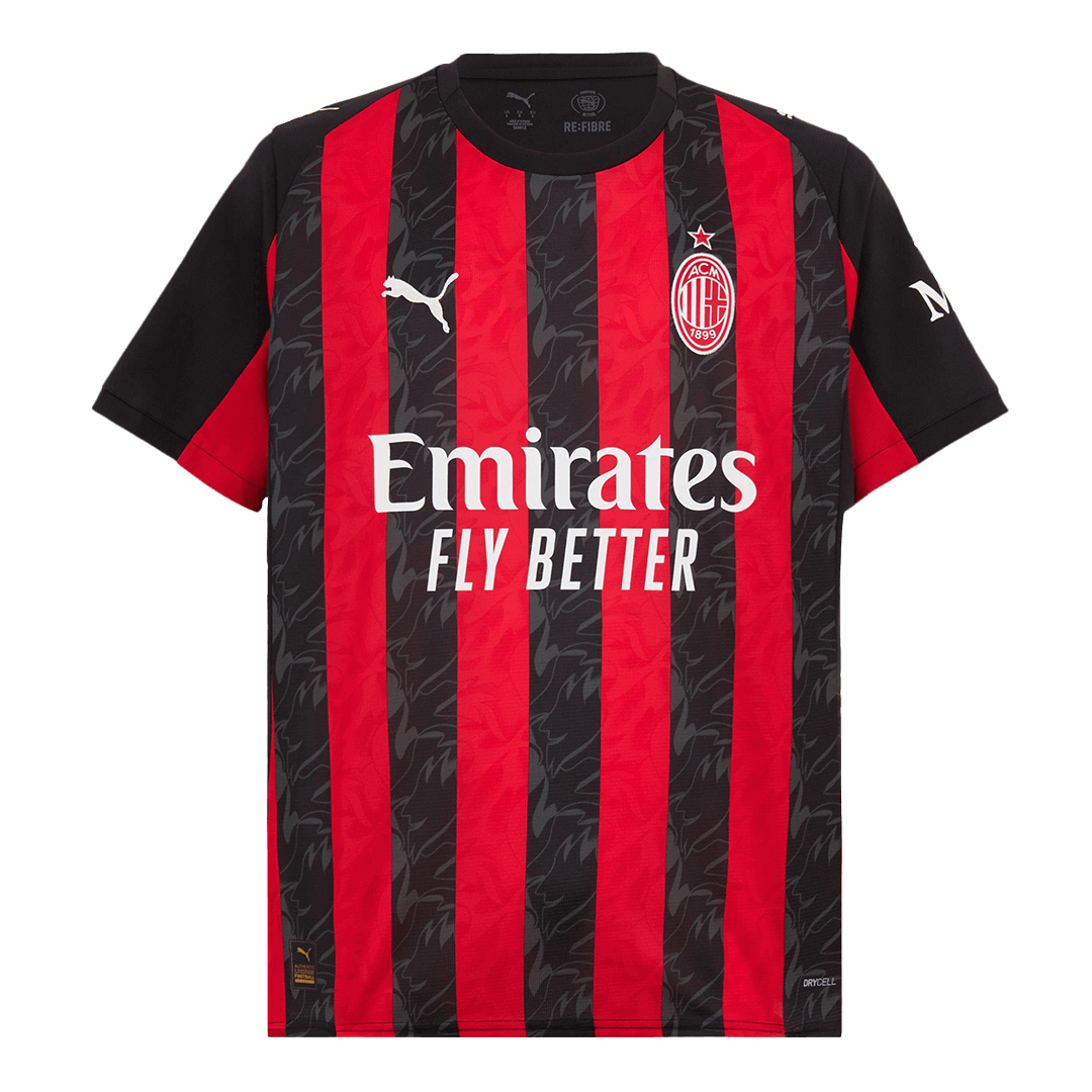 GIMENEZ #7 Milan AC Domicile Maillot 2025/26 Grande Taille
