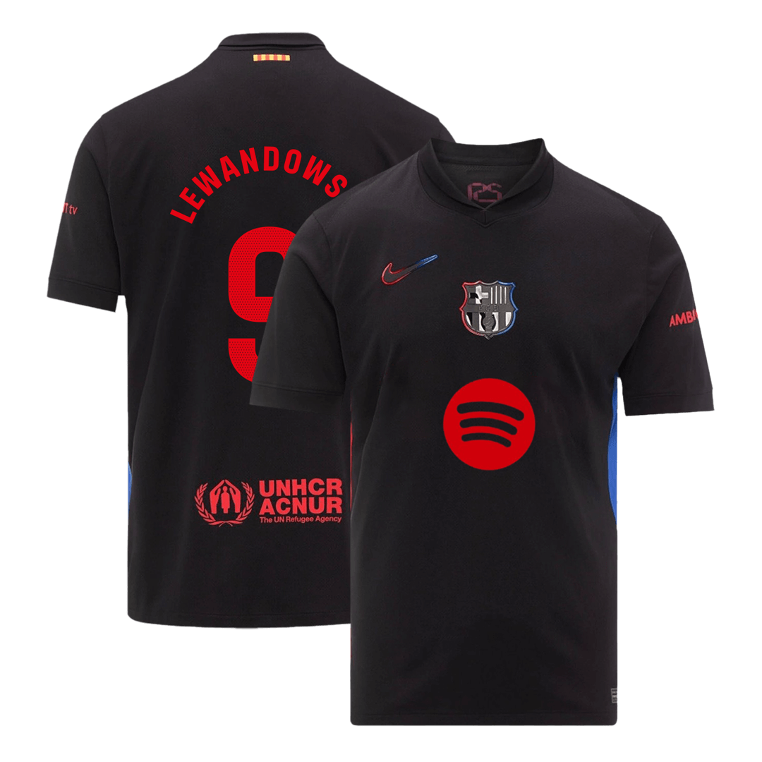 LEWANDOWSKI #9 Barcelone Extérieur Maillot 2024/25