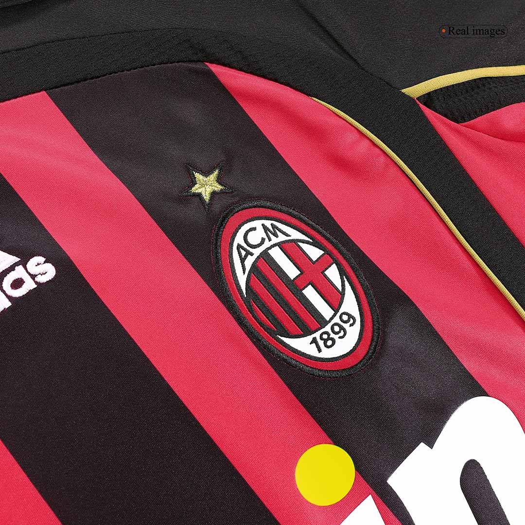 Retro Milan AC Domicile Maillot Manches Longues 2006/07