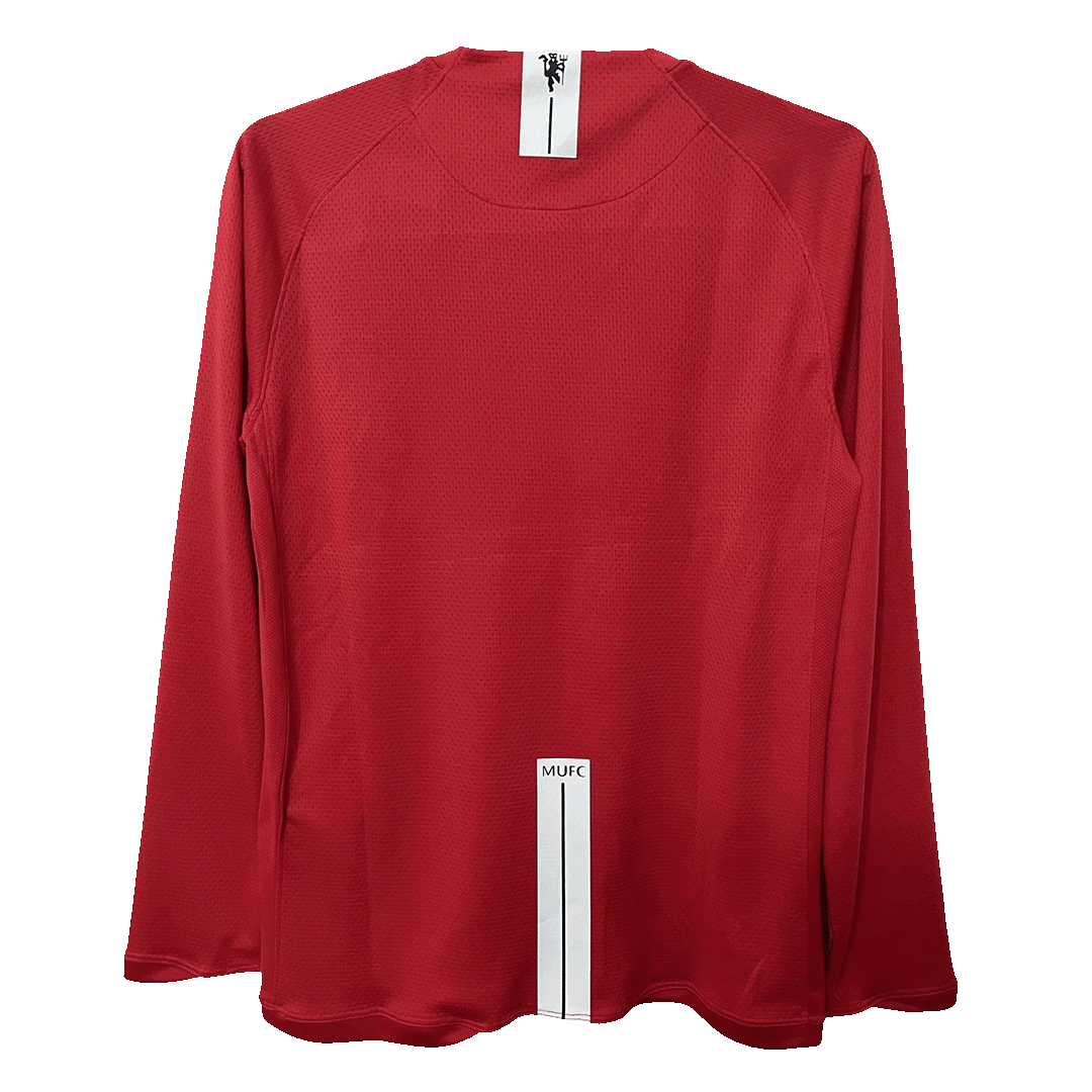 Retro Manchester United Domicile Maillot Manches Longues 2007/08