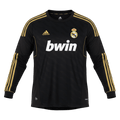 Retro Real Madrid Extérieur Maillot Manches Longues 2011/12 Noir