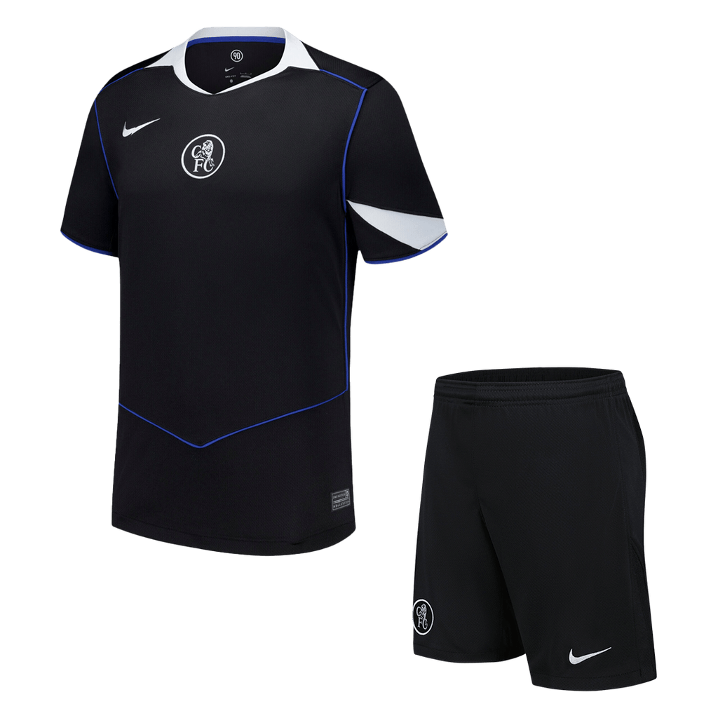 Chelsea Third Maillot Kit 2025/26 Noir