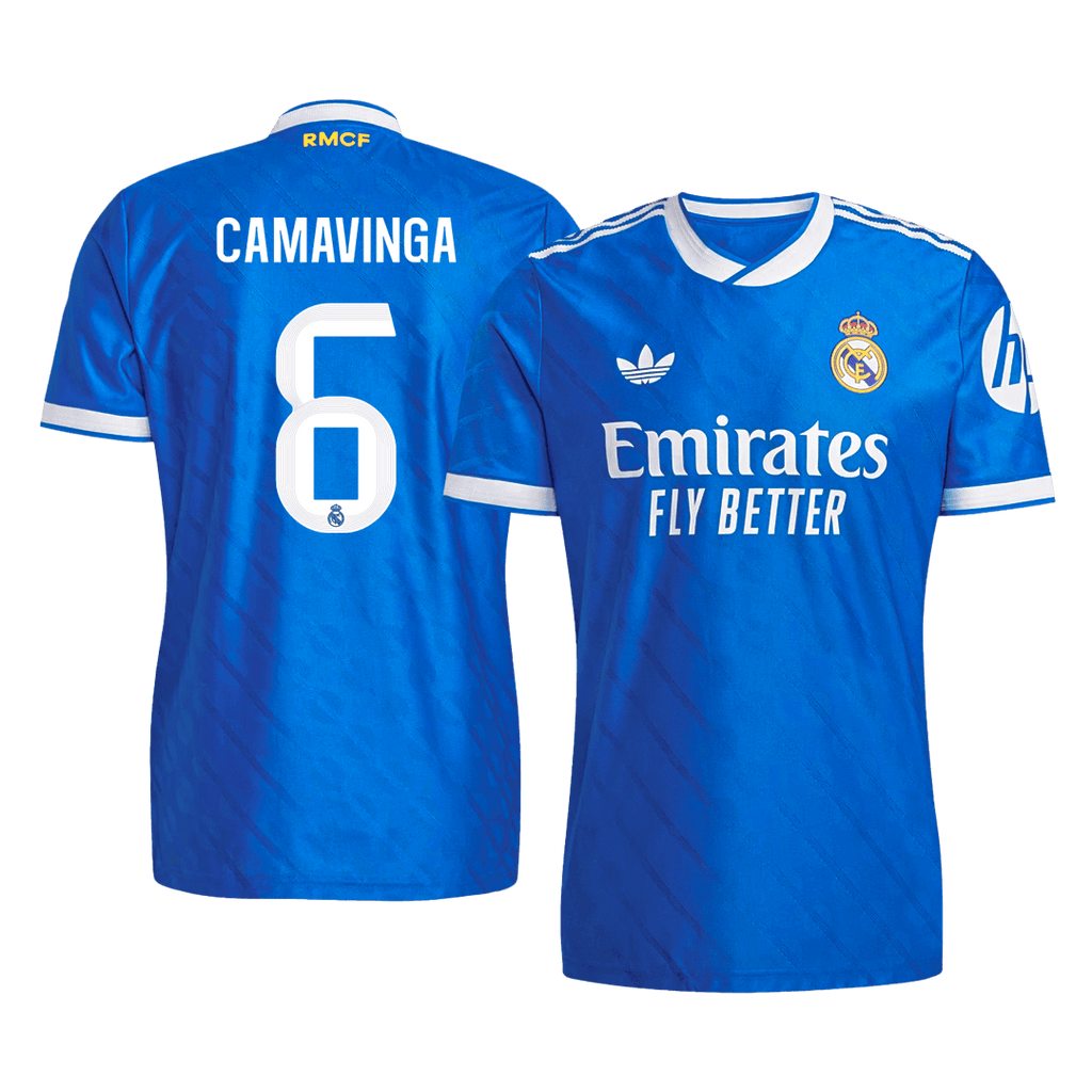 CAMAVINGA #6 Real Madrid Third Maillot 2025/26 Bleu Joueur
