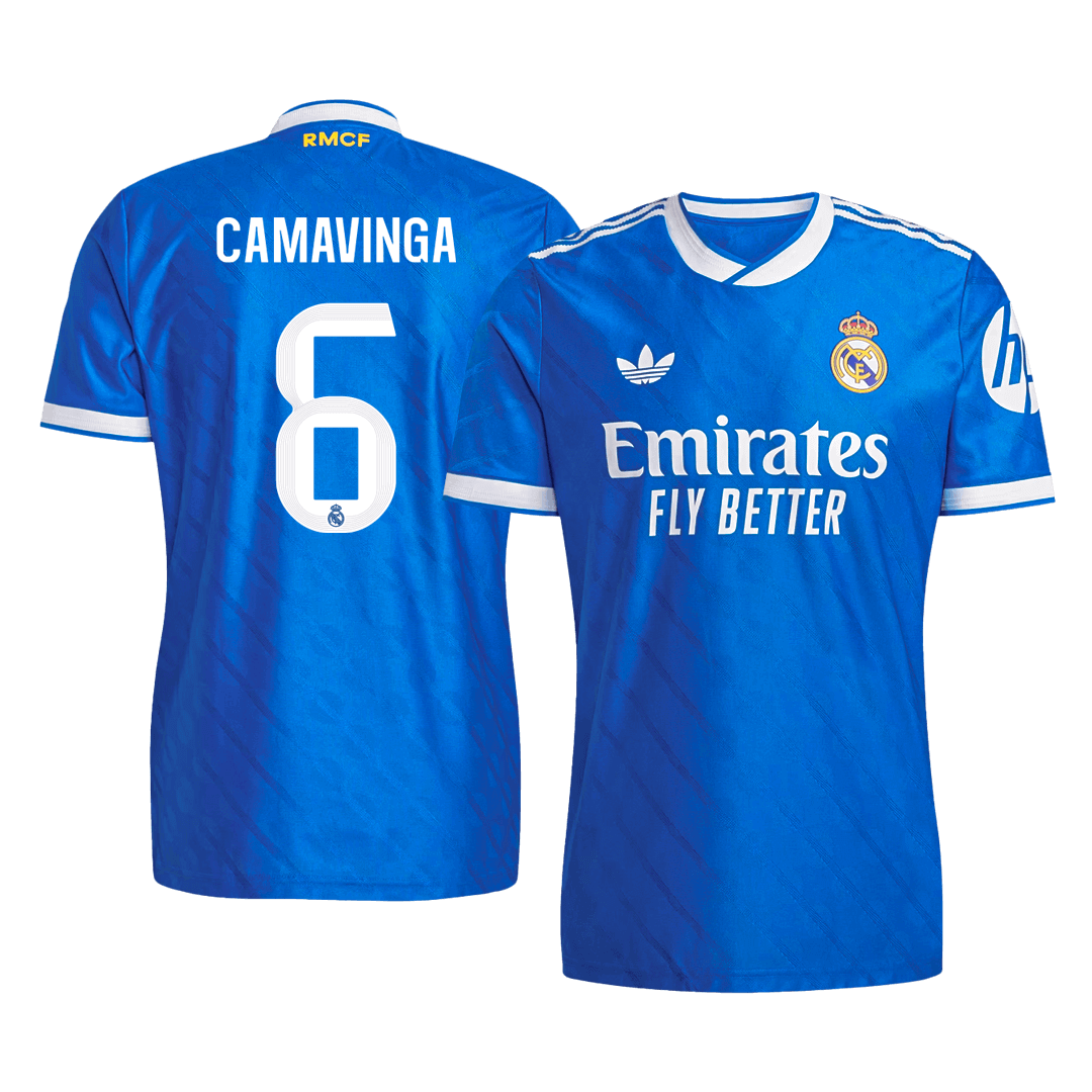 CAMAVINGA #6 Real Madrid Third Maillot 2025/26 Bleu Joueur