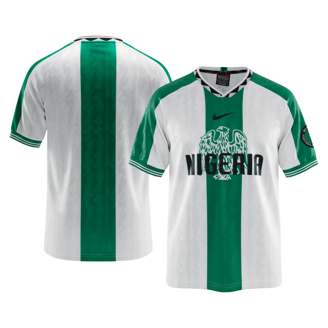 Retro Nigeria Extérieur Maillot 1996 Green&White