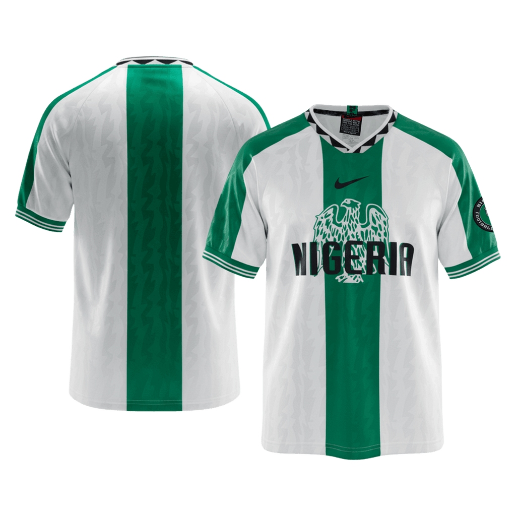 Retro Nigeria Extérieur Maillot 1996 Green&White