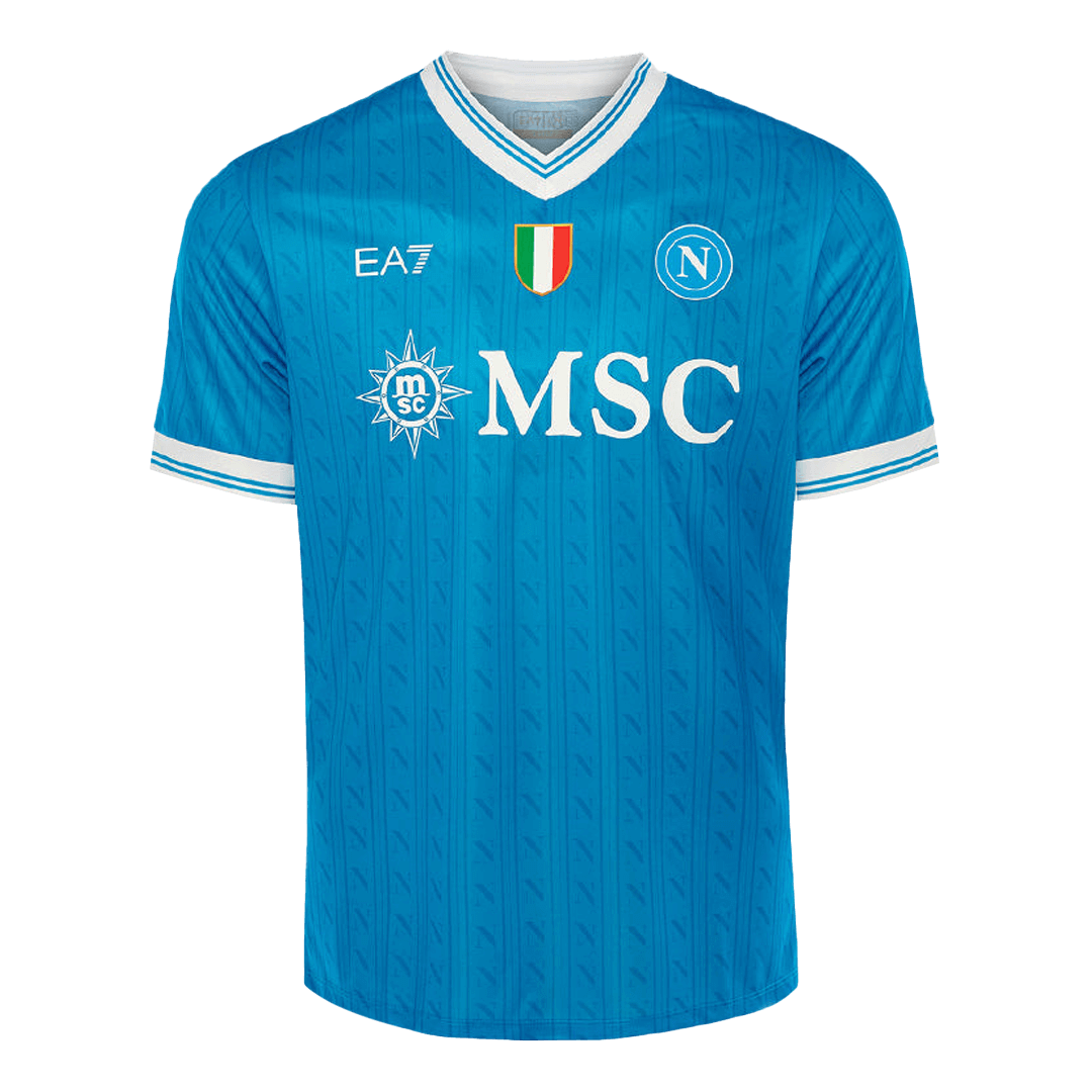 Napoli Domicile Maillot 2025/26 Bleu Grande Taille