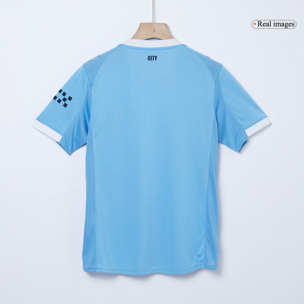 REIJNDERS #4 Manchester City Domicile Maillot 2025/26 Bleu Joueur