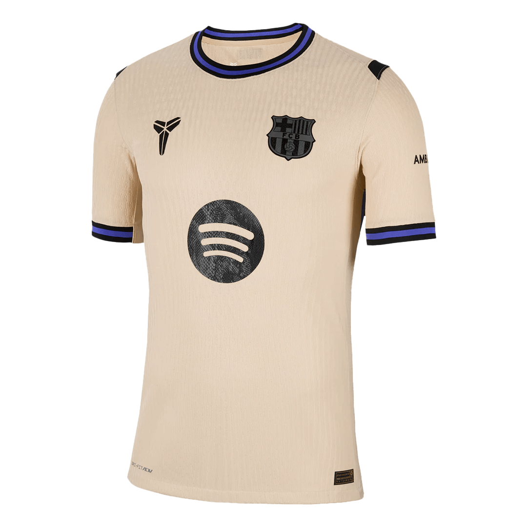 ROONY #28 Barcelone Extérieur Maillot 2025/26 Jaune Joueur - UCL