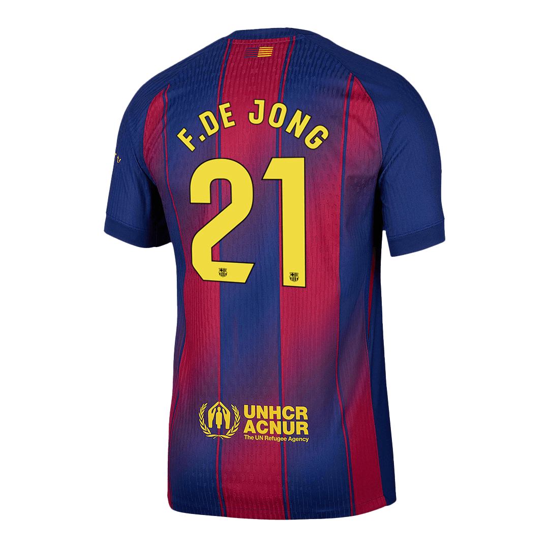 F.DE JONG #21 Barcelone Domicile Maillot 2025/26 Authentique