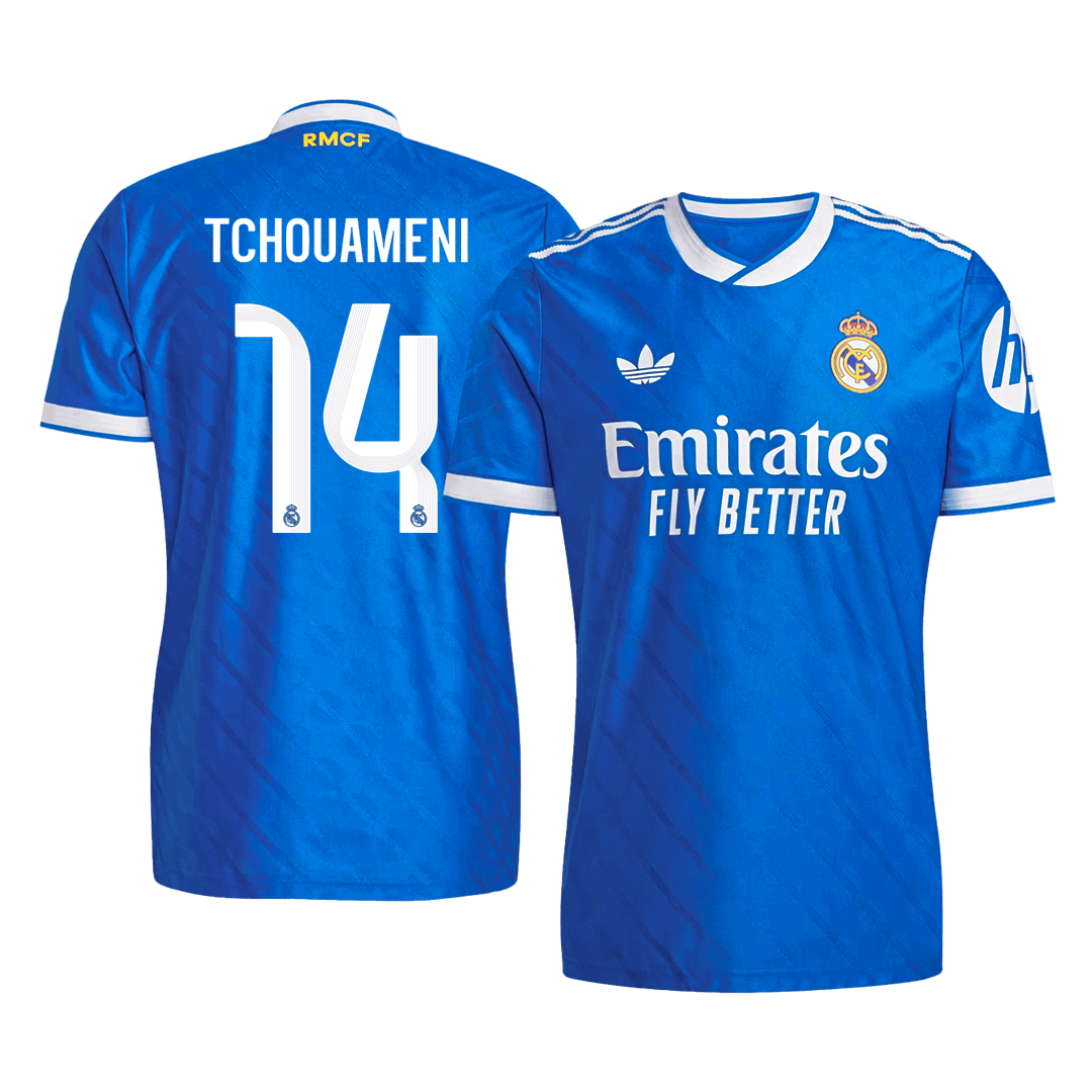TCHOUAMENI #14 Real Madrid Third Maillot 2025/26 Bleu Joueur