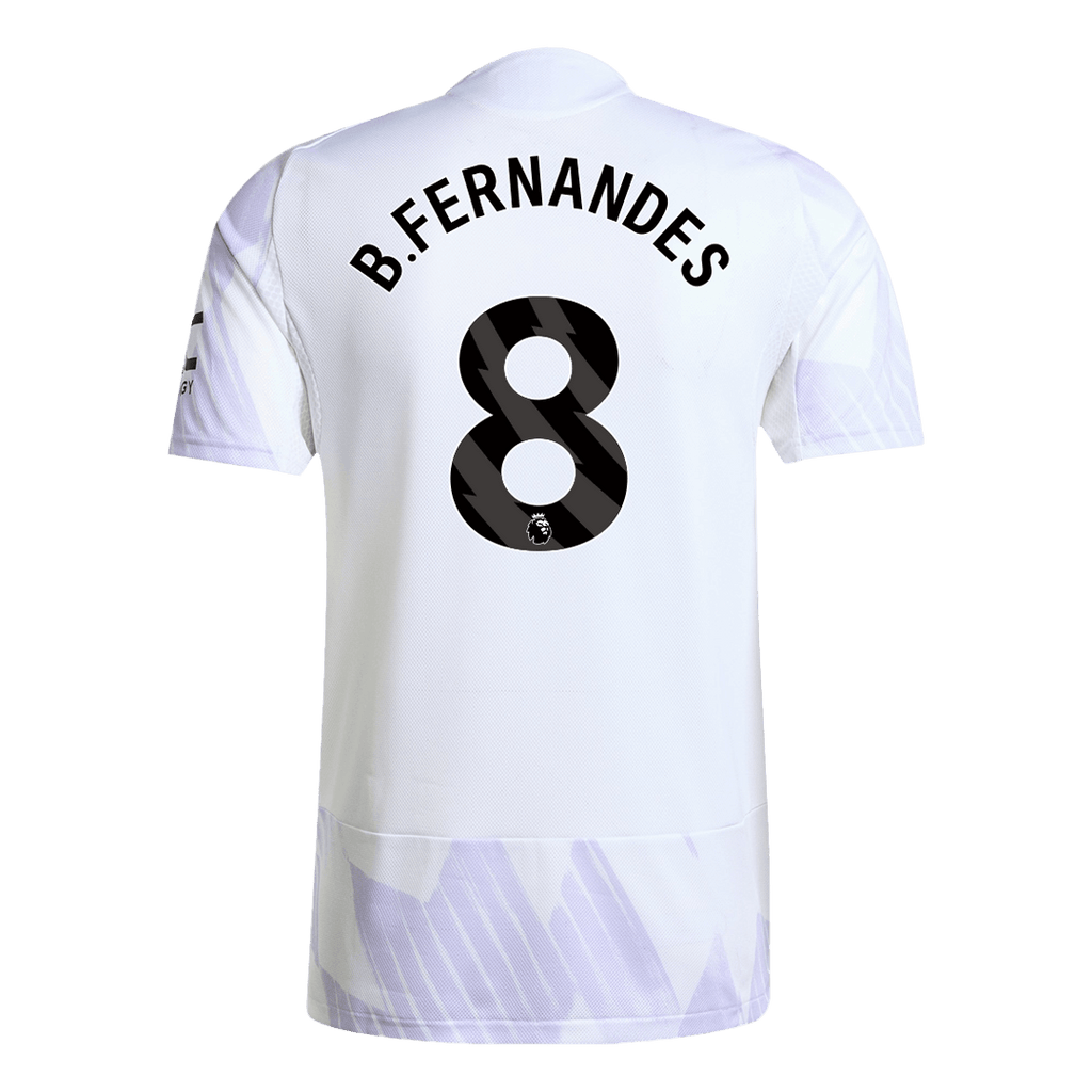 B.FERNANDES #8 Manchester United Extérieur Maillot 2025/26 Authentique
