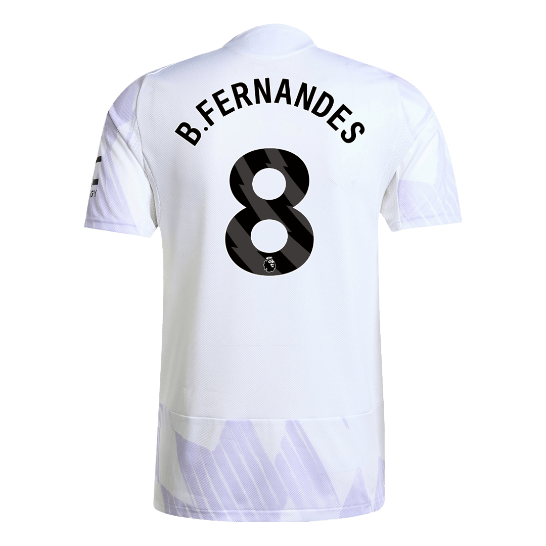 B.FERNANDES #8 Manchester United Extérieur Maillot 2025/26 Authentique