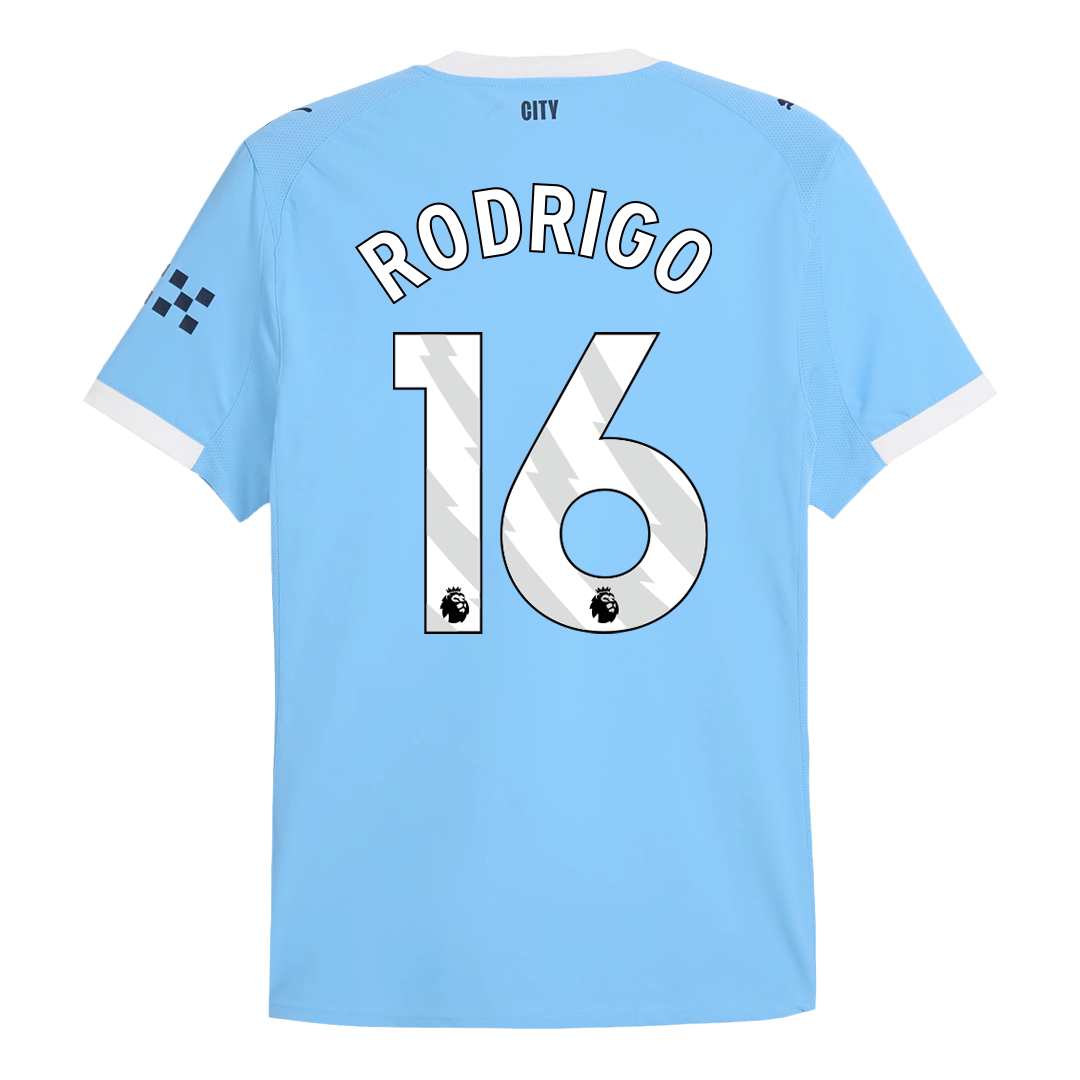 RODRIGO #16 Manchester City Domicile Maillot 2025/26 Authentique