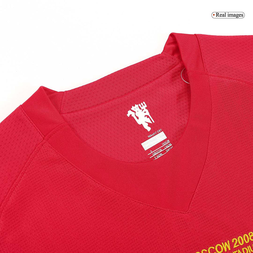 Retro Manchester United Domicile Maillot Manches Longues 2007/08 - UCL Final