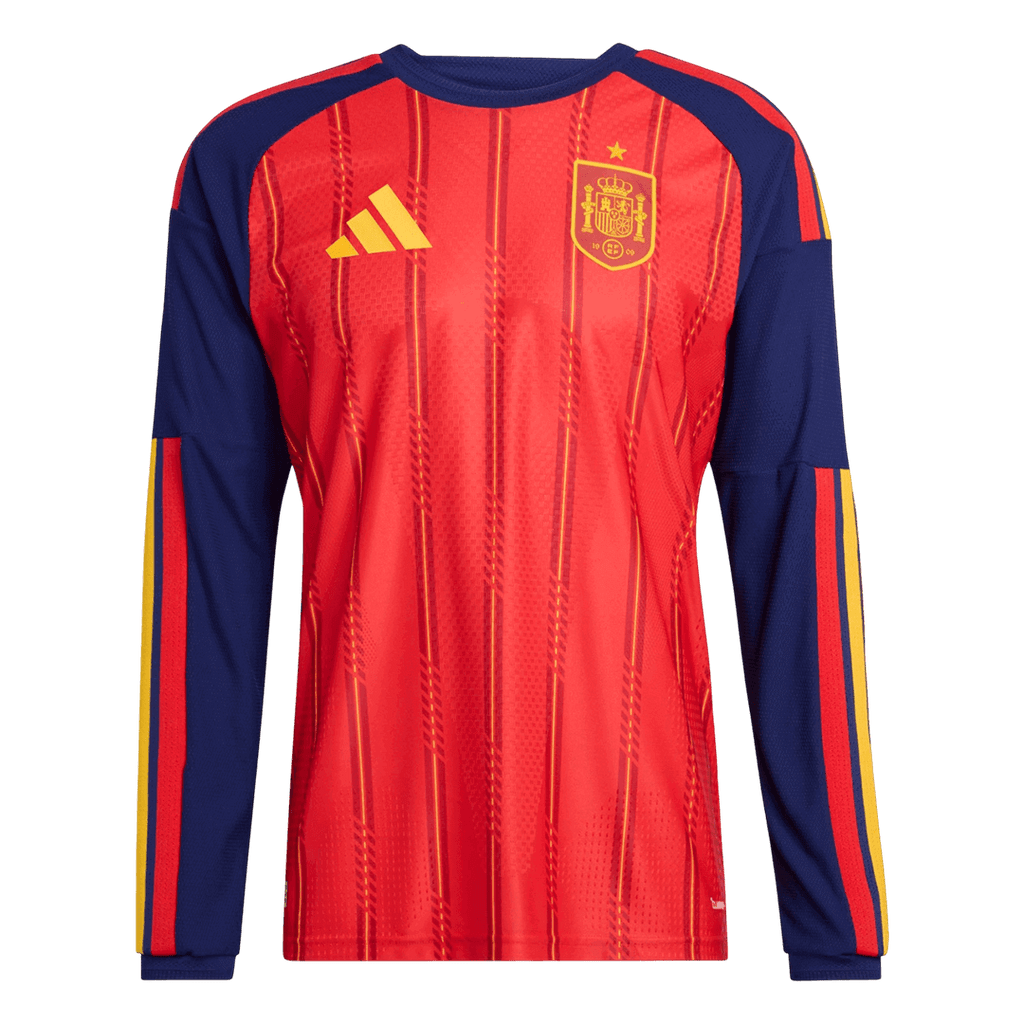Espagne Domicile Maillot Manches Longues - Coupe du Monde 2026 Rouge